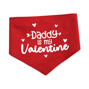 Bandana "Daddy is my valentine"