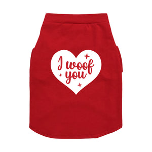 Camiseta blanca "I woof you"