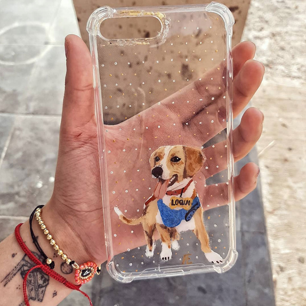 Case personalizado - Fondo con puntos